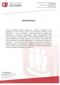 rekomendacja informatyka