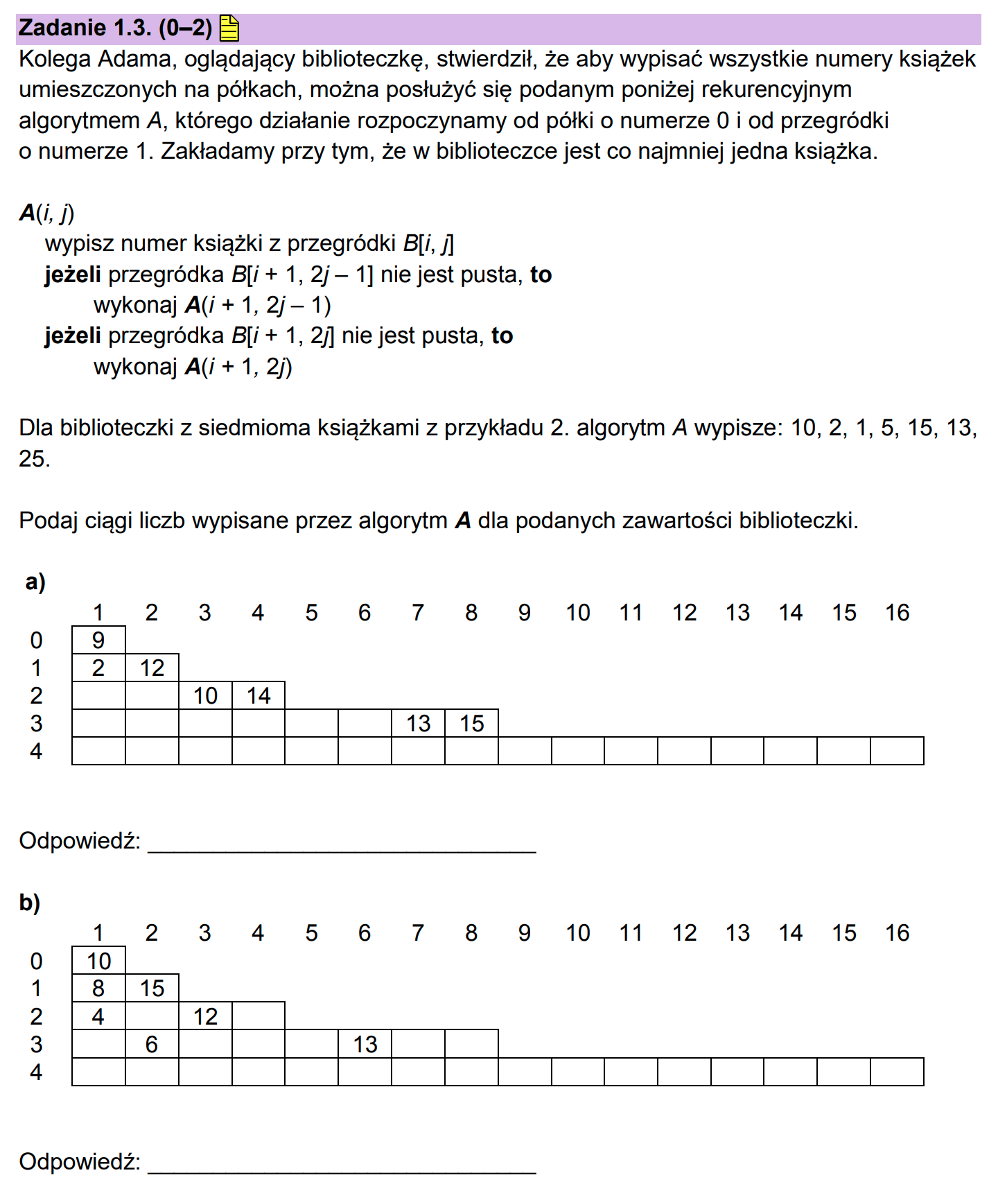 Matura z informatyki 2023 - zadanie 1.3