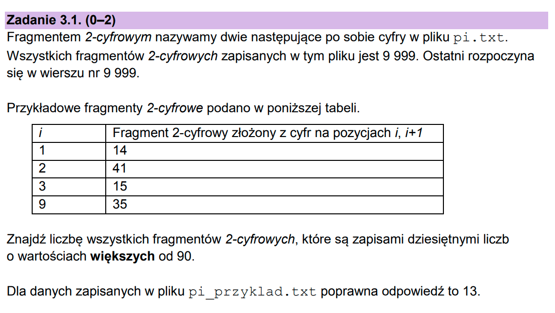 Matura z informatyki 2023 - zadanie 3.1
