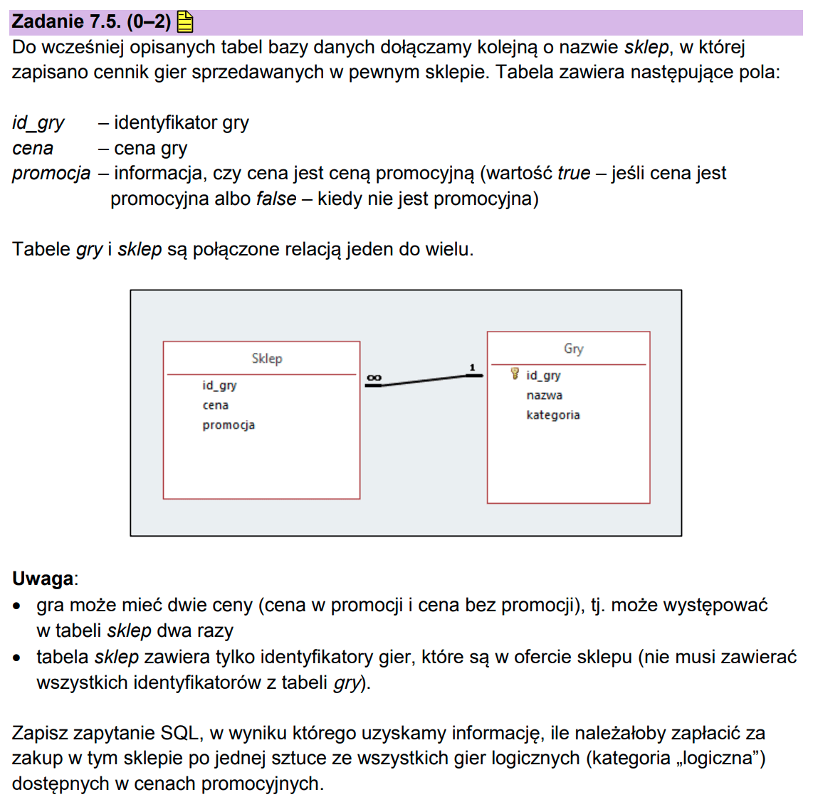 Matura z informatyki 2023 - zadanie 7.5