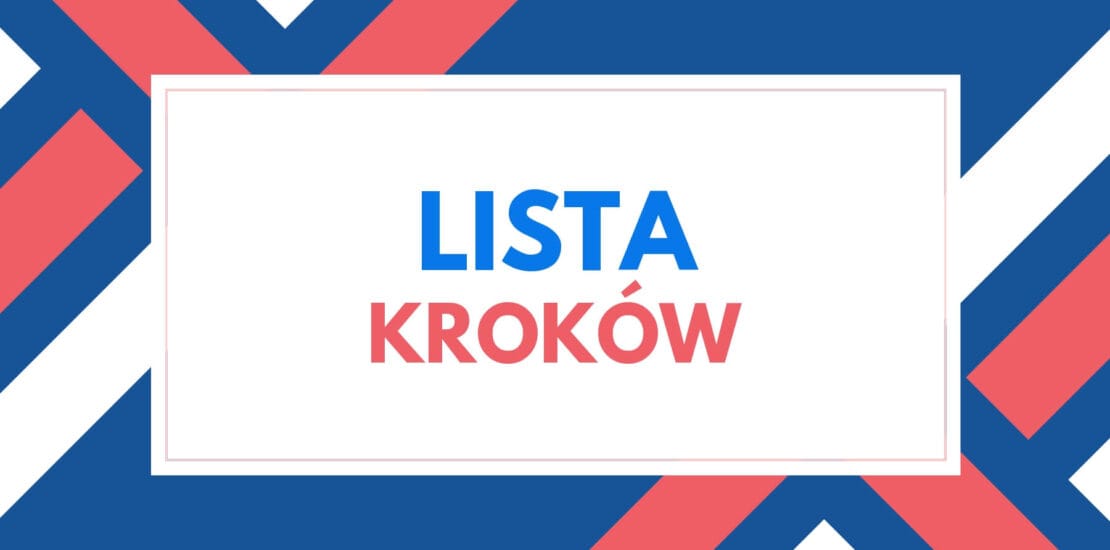 Lista kroków