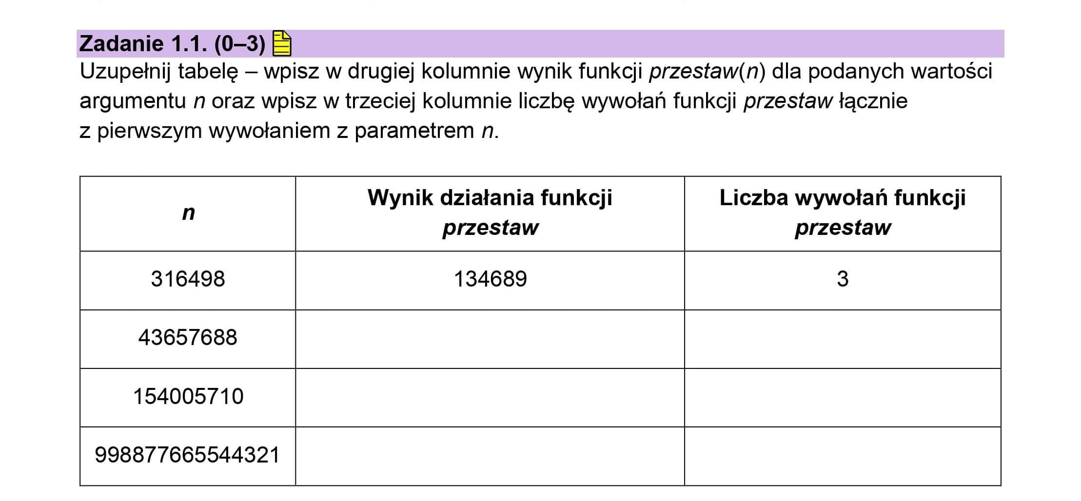 Rozwiązanie - Matura z informatyki 2025 - zadanie 1.1