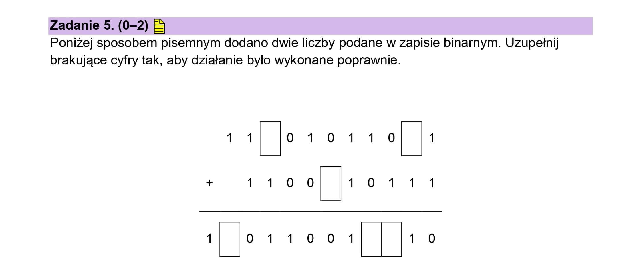 Rozwiązanie - Matura z informatyki 2025 - Zadanie 5